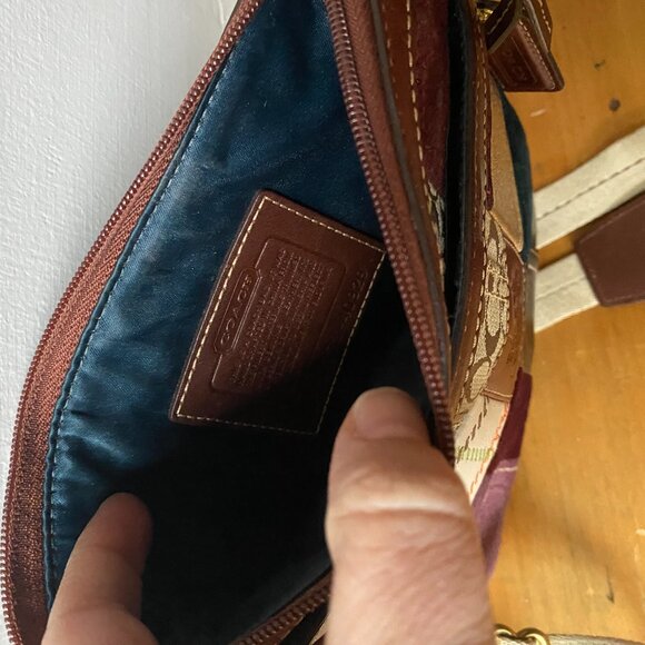 Coach patchwork crossbody bag. VGC. Y2K - Picture 6 of 8
